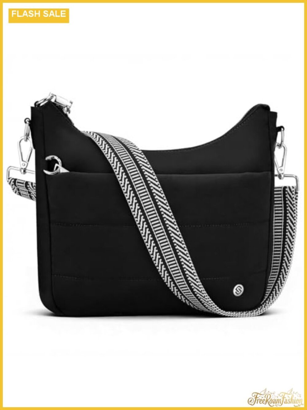 Anti-Theft RFID Puffer Crossbody Hobo Bag with Built-In Wallet